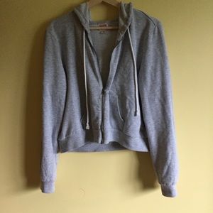 Mossimo Cropped Gray Sweatshirt